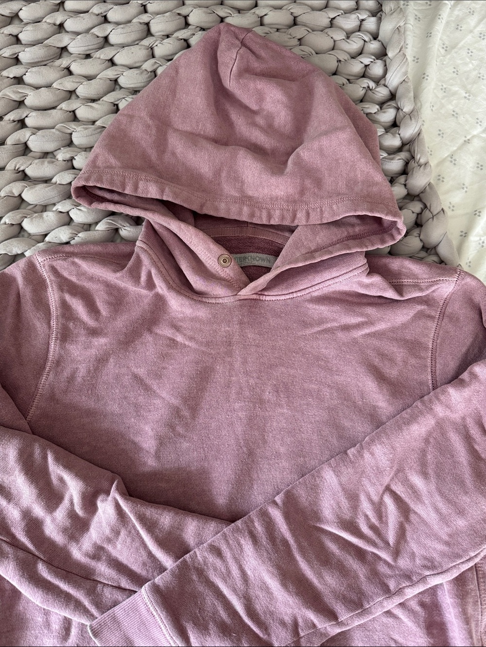 Outerknown Men’s Lightweight Hooded Pullover - Dusty Purple